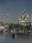 Martin Rico y Ortega Venetian Lagoon Near the Church of Santa Maria della Salute painting